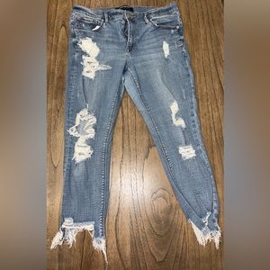 Express performance stretch ankle legging mid rise